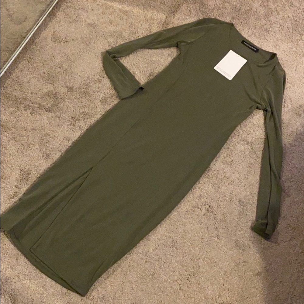 Naked wardrobe green dress